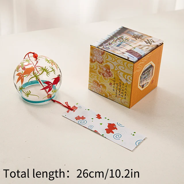Furin – Pesci Carpa koi e Pesce rosso - Campane a vento Giapponesi 86 Carill n de viento de cristal Sakura japon s campana de viento de flor de cerezo.jpg 640x640.jpg 52